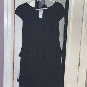 Express peplum style dress with lace detail